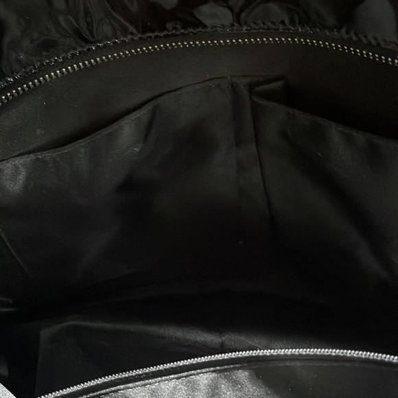 COACH Black patent, leather large purse, . Embossed,l coach purse is 17 “ 10 b - Picture 4 of 12